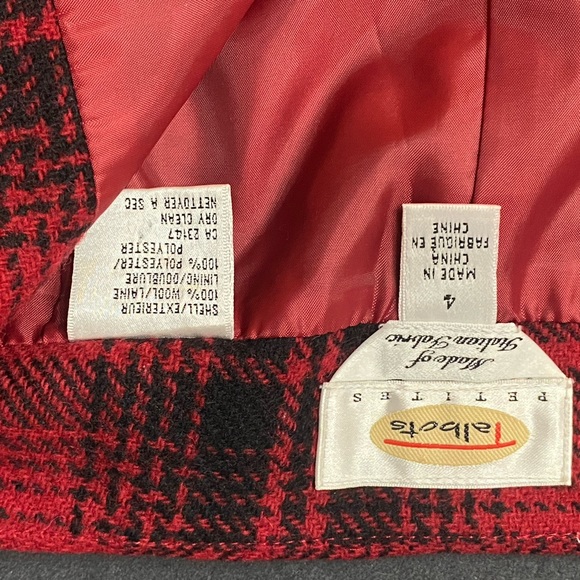 Talbots Petite 4 A-line Wool Plaid Skirt - Picture 9 of 12